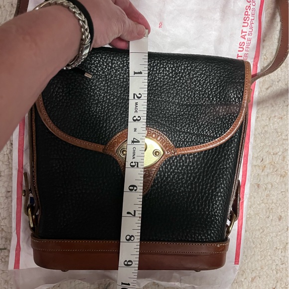 Vintage Dooney & Bourke Calvary Spectator Pebbled Leather Crossbody Bag - Picture 15 of 16